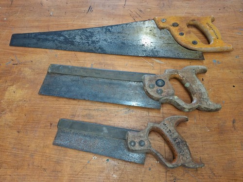 Vintage woodworking hand saws - vintage,