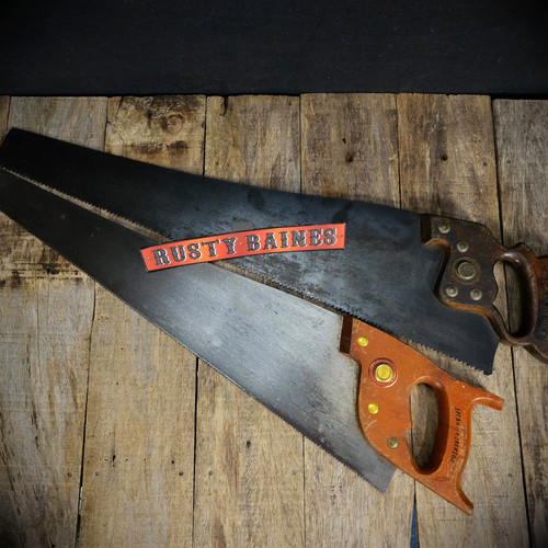 Pair vintage hand saws - of,