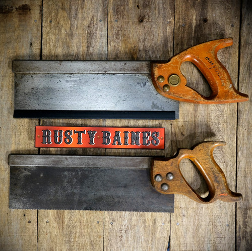Pair vintage tenon saws - vintage,