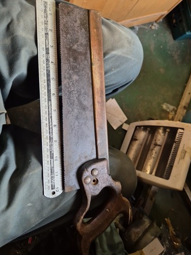 Vintage brass tenon - 12", saw